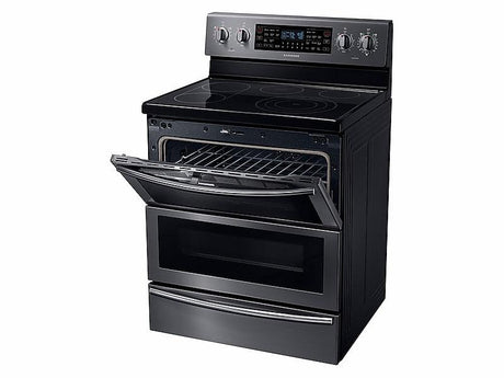 5.9 cu. ft. Freestanding Electric Range with Flex Duo™ & Dual Door in Black Stainless Steel