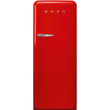 Approx 24" 50'S Style Refrigerator with ice compartment, Red, Right hand hinge