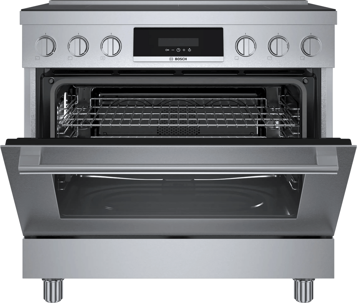 800 Series Induction freestanding range 36" Stainless Steel