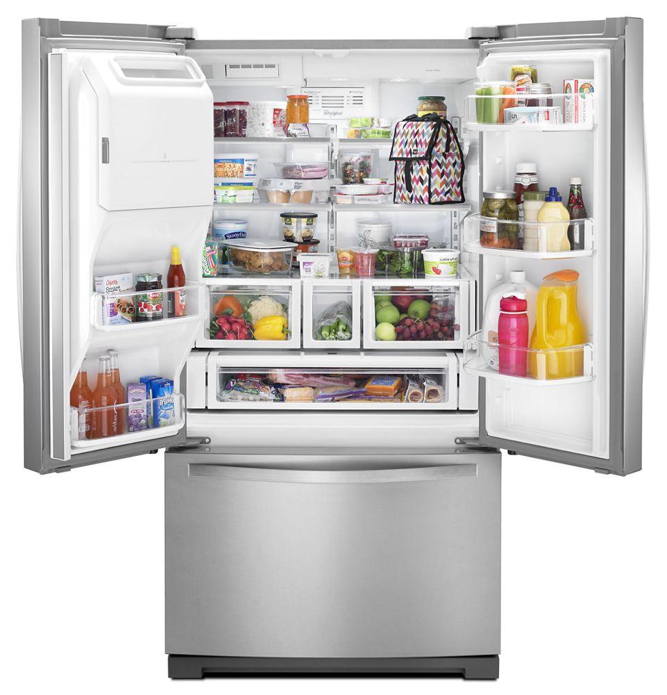 36-inch Wide French Door Bottom Freezer Refrigerator with Dual Icemakers - 27 cu. ft.