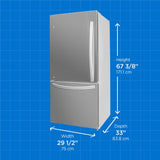 Danby Designer 18.7 cu. ft. Apartment Fridge Bottom Mount in Stainless Steel