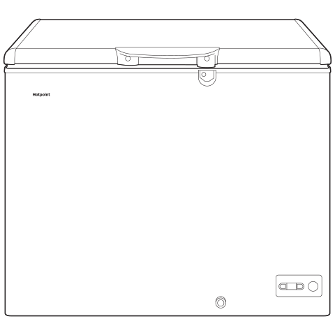 Hotpoint 9.4 Cu. Ft. Manual Defrost Chest Freezer