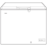 Hotpoint 9.4 Cu. Ft. Manual Defrost Chest Freezer