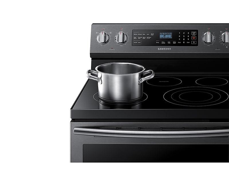 5.9 cu. ft. Freestanding Electric Range with True Convection in Black Stainless Steel