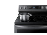 5.9 cu. ft. Freestanding Electric Range with True Convection in Black Stainless Steel