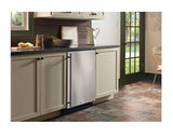 24" Refrigerator Freezer with Drawer Storage  Marvel Refrigeration - Solid Stainless Steel Door - Right Hinge