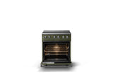 30"W. Induction Range (Finish: Martini, Trim: Polished Chrome)