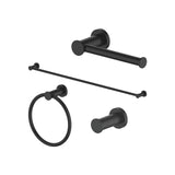 ZLINE Emerald Bay Bathroom Accessories Package with Towel Rail, Hook, Ring and Toilet Paper Holder with Color Options (4BP-EMBYACC) [Color: Polished Gold]