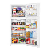 Verona VEFTF2817RWH 28 inch Top Freezer Refrigerator with 17.6 cu. ft. Total Capacity, Reversible Doors, Recessed Handle, Energy Star (White)