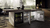 Freezer suitable for undercounter installation with NoFrost