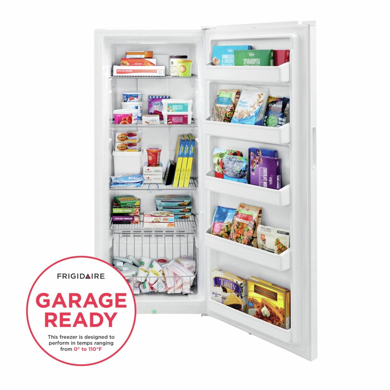 FRIGIDAIRE FFFU13F2VW 13 Cu. Ft. Garage Ready Upright Freezer