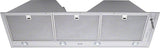 DA 2210 AM Insert ventilation hood with dimmable halogen lighting and joystick for convenient operation.