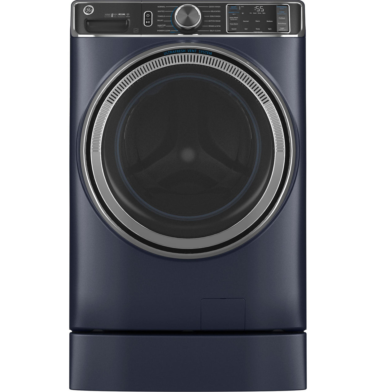 GE® 5.0 cu. ft. Capacity Smart Front Load ENERGY STAR® Steam Washer with SmartDispense™ UltraFresh Vent System with OdorBlock™ and Steam