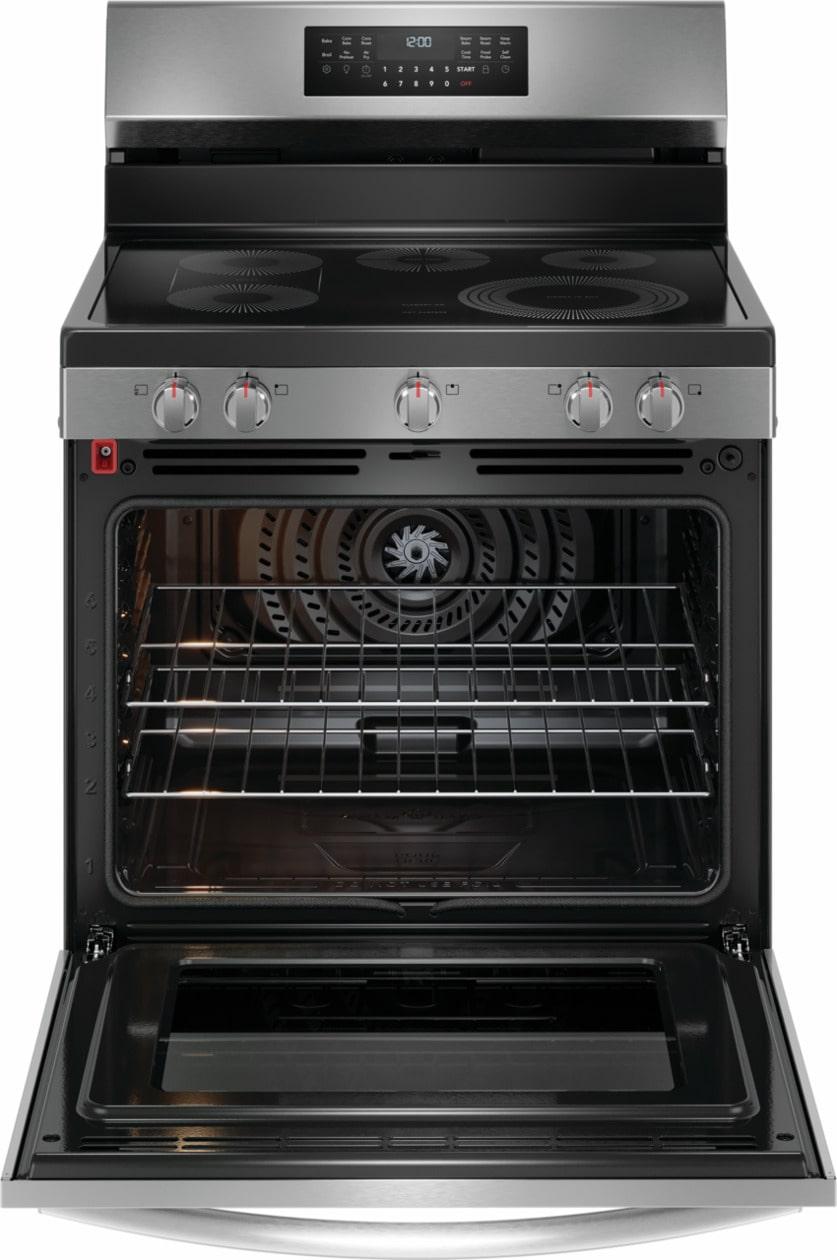 30" Rear Control Electric Range with Total Convection