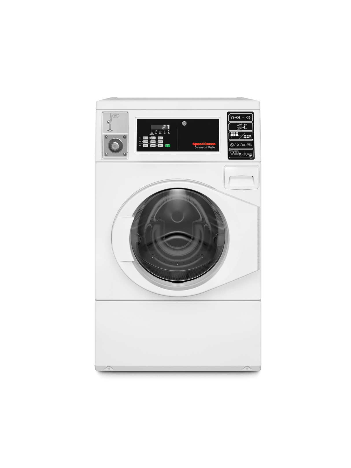 Commercial Front Load Washer with Coin Drop