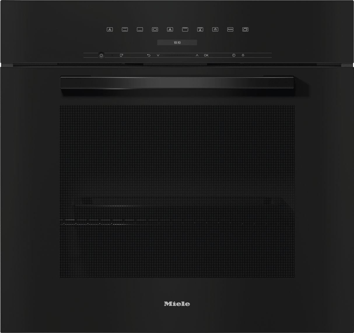 H 7280 BP Obsidian black - 30 Inch Convection Oven with clear text display, connectivity, and Self Clean.