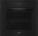 H 7280 BP Obsidian black - 30 Inch Convection Oven with clear text display, connectivity, and Self Clean.