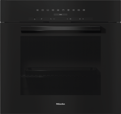 H 7280 BP Obsidian black - 30 Inch Convection Oven with clear text display, connectivity, and Self Clean.