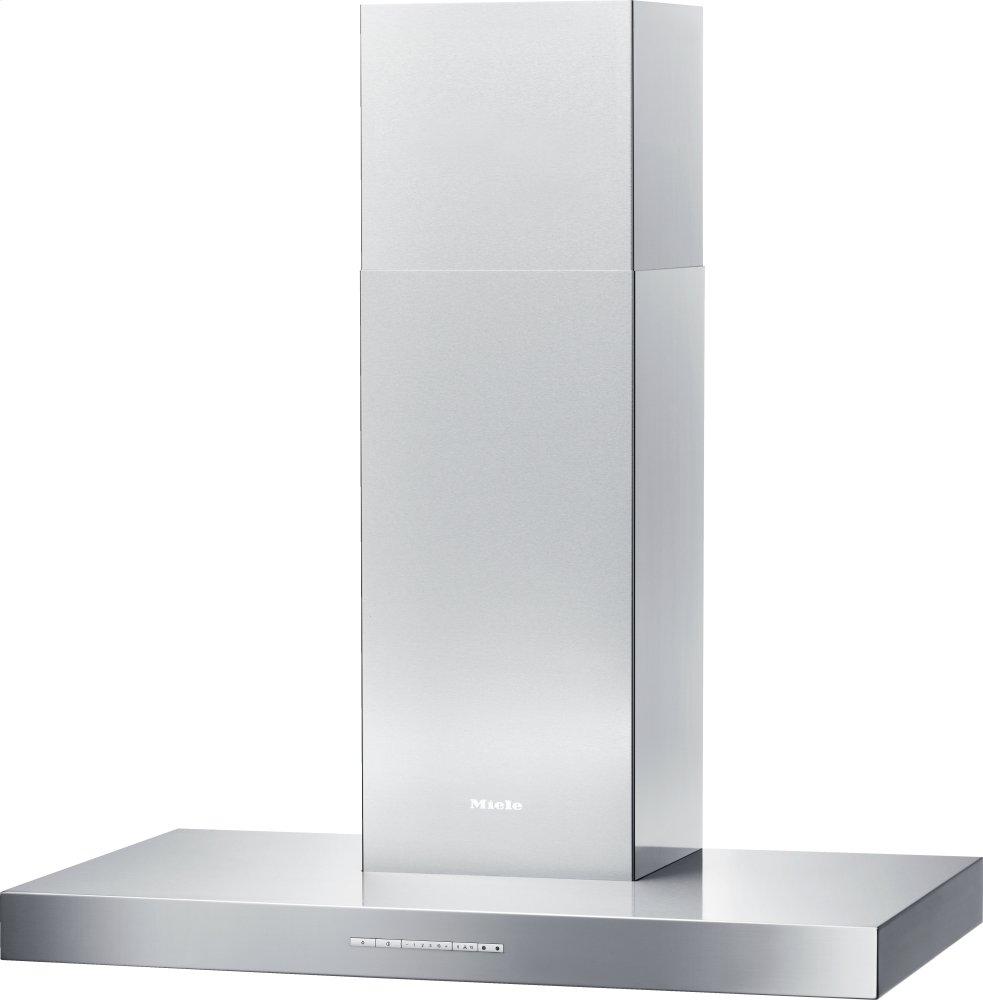 DA 6596 W Puristic Canto Stainless steel - Wall ventilation hood with energy-efficient LED lighting and backlit controls for easy use.