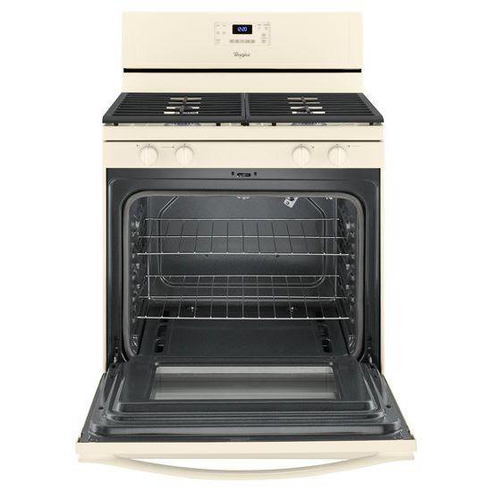 Whirlpool® 5.0 Cu. Ft. Freestanding Gas Range with AccuBake® Temperature Management System - Biscuit-on-Biscuit