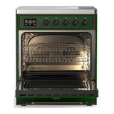 ILVE UMIB30NR3EGB Majestic III 30 inch Induction Range with 4 Elements, 4 cu. ft. Oven Capacity (Triple Glass Door, Emerald Green, Burnished)