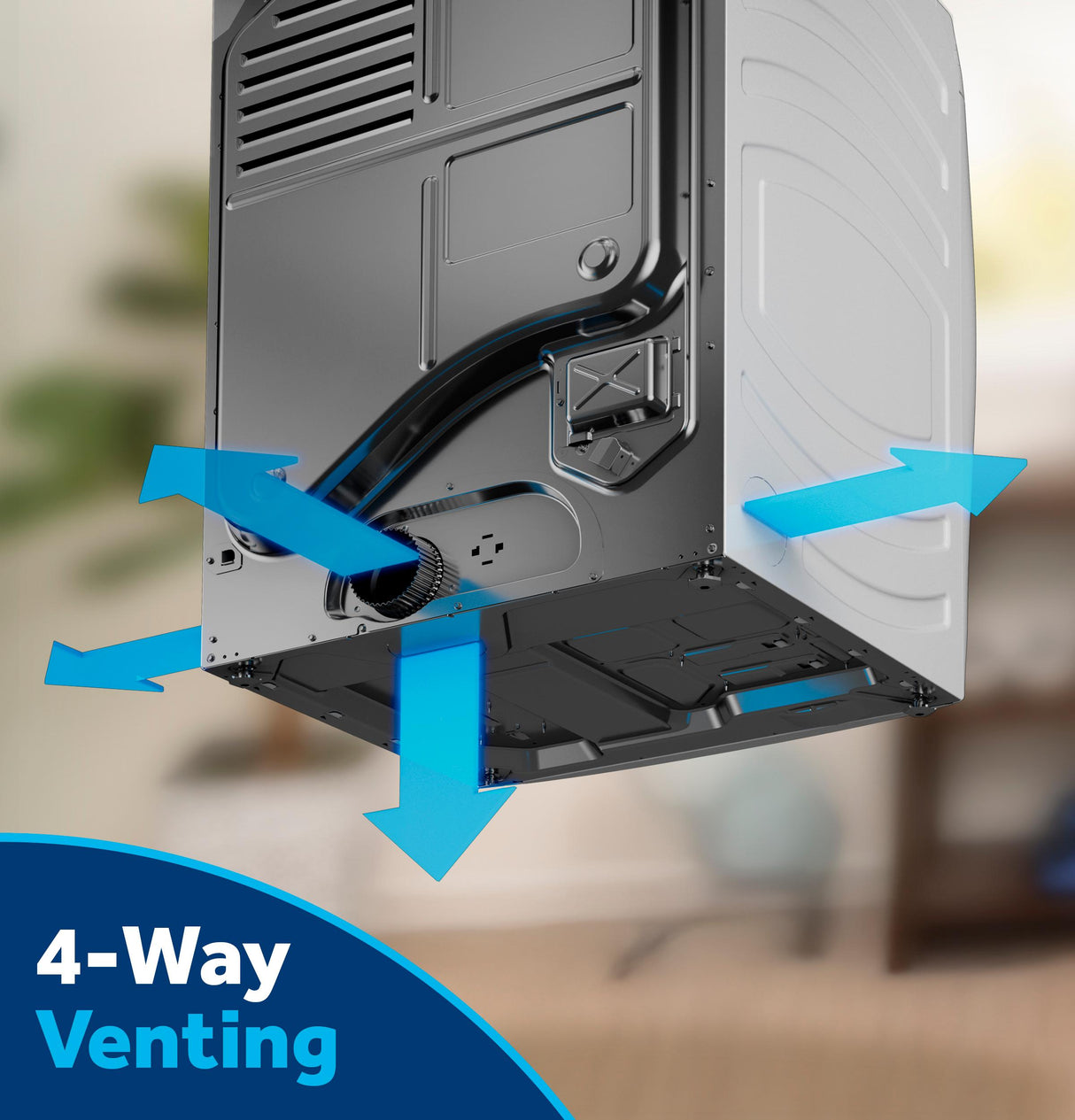 GE® ENERGY STAR® 7.8 cu. ft. Capacity Smart Front Load Electric Dryer