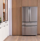 GE Profile™ ENERGY STAR® 29 Cu. Ft. Smart Fingerprint Resistant 4-Door French-Door Refrigerator with Door In Door