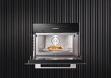 M 7240 TC AM Clean Touch Steel - Built-in microwave oven, 24" width in a design that is the perfect complement with controls on the top.