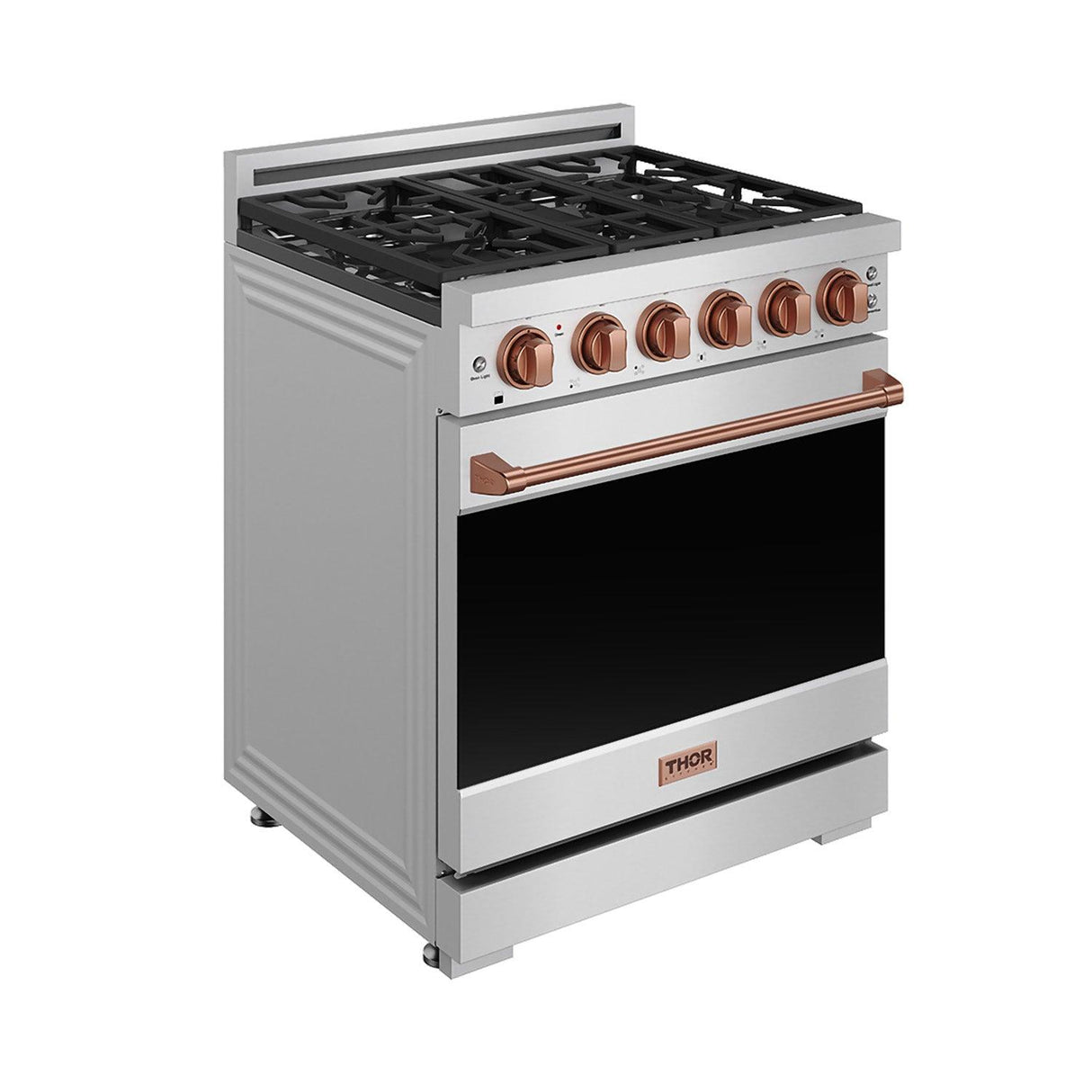 30 Inch Professional Gas With Precision Knob Control In Stainless Steel/rose Gold
