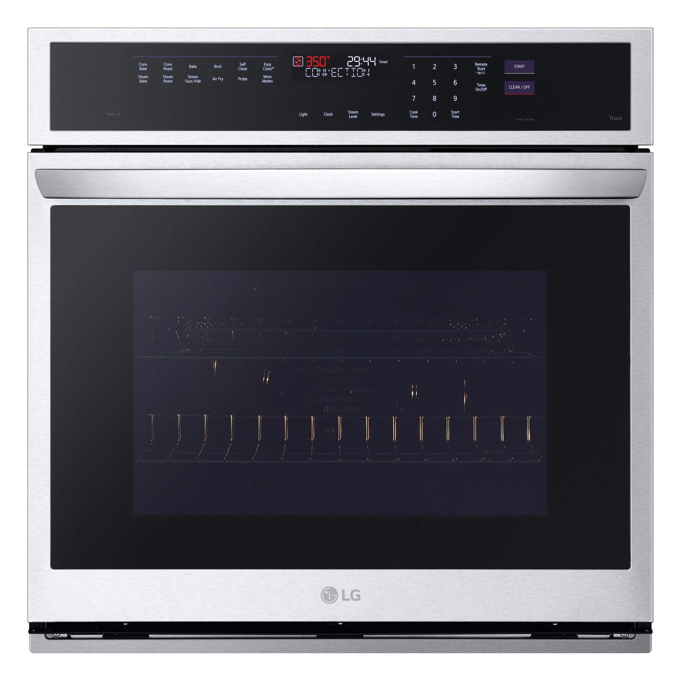 4.7 cu. ft. Smart Wall Oven with InstaView®, True Convection, Air Fry, and Steam Sous Vide