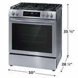 30" Front Control Gas Range with Convection Bake