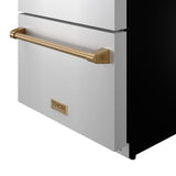 24 Inch Undercounter Built-in / Freestanding Drawer Freezer - Stainless Steel/bronze  Gordon Ramsay Series