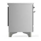 ILVE UMDIB40NR3SSC Majestic III 40 inch Induction Range with 6 Elements, 3.82 cu. ft. Total Oven Capacity (Triple Glass Door, Stainless Steel, Chrome)