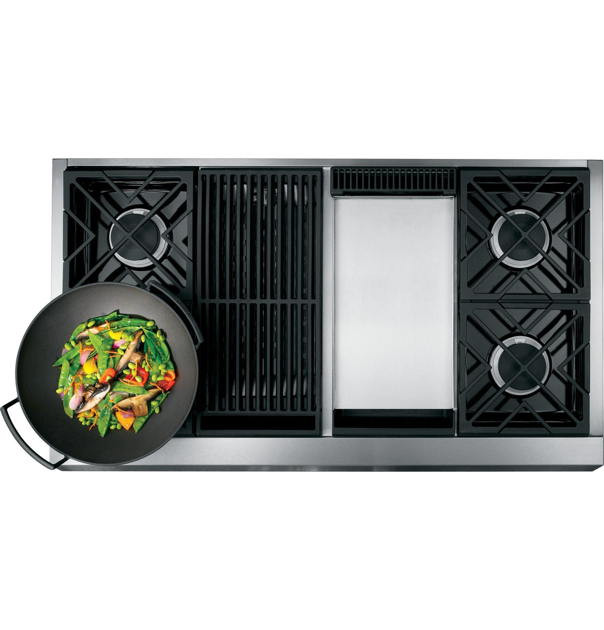 Monogram 48" Dual-Fuel Professional Range with 4 Burners, Grill, and Griddle (Natural Gas)