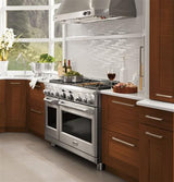 GE Monogram® 48" Dual-Fuel Professional Range with 6 Burners and Griddle (Liquid Propane)