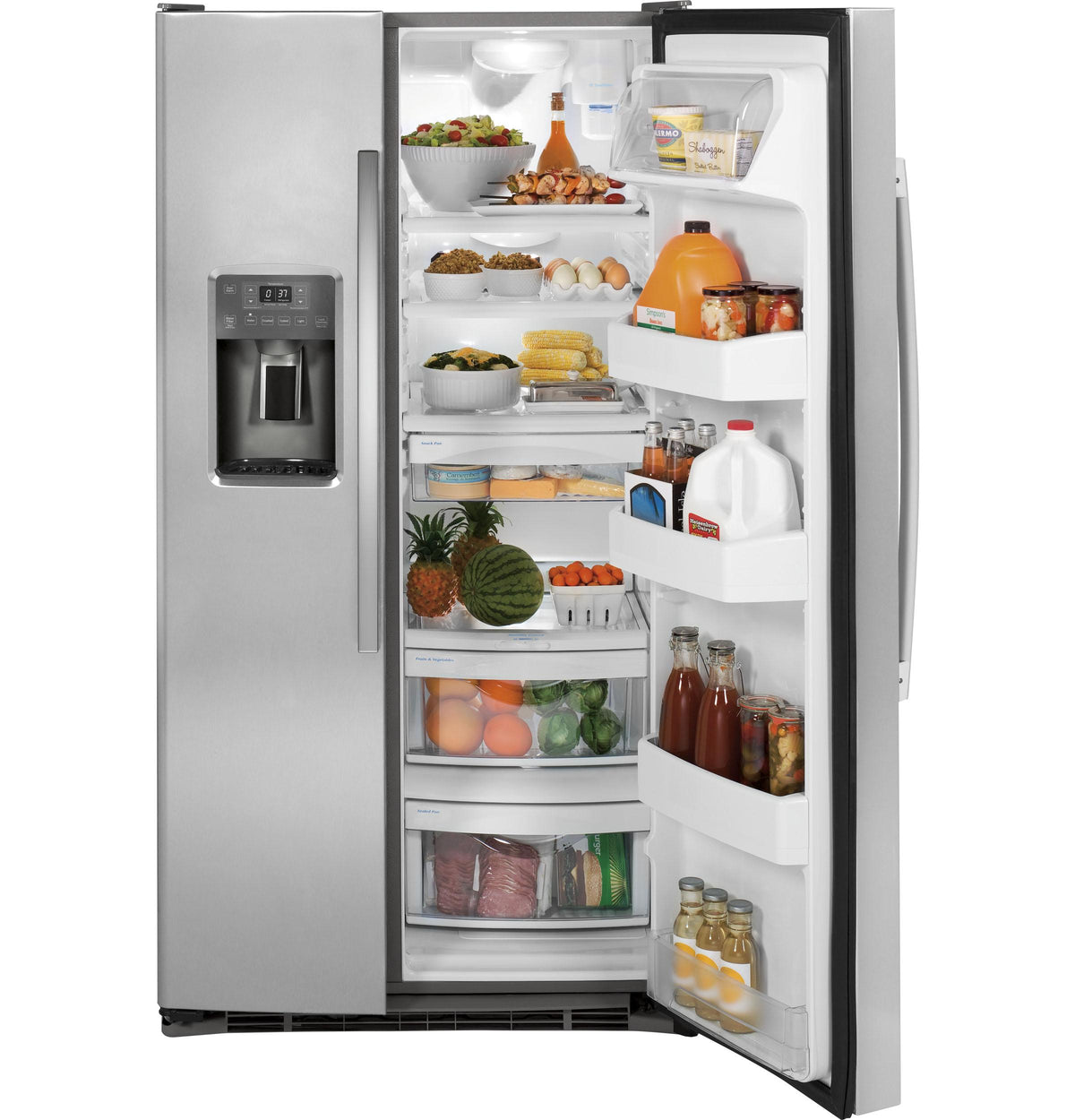 GE® 25.3 Cu. Ft. Side-By-Side Refrigerator
