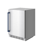 Gordon Ramsay Collection 24 Inch Outdoor Undercounter Beverage Cooler In Stainless Steel/blue