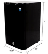 4.4 cu. ft. Compact Refrigerator - Black / 4.4 cu. ft.