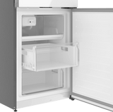 800 Series Free-standing fridge-freezer with freezer at bottom, glass door 24" White, Total No Frost