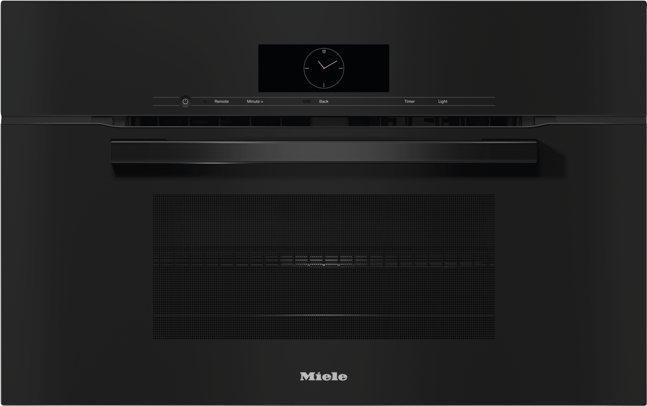 H 7870 BM Obsidian black - 30" compact speed oven in a perfectly combinable design with automatic programs and roast probe.