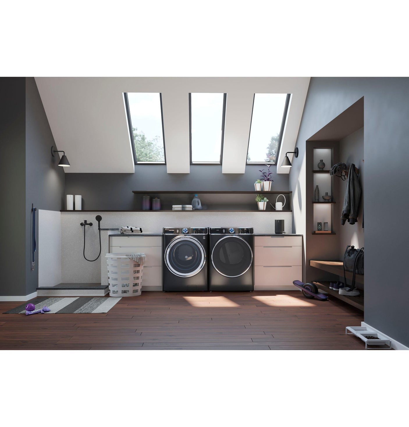 GE Profile™ 5.3 cu. ft. Capacity Smart Front Load ENERGY STAR® Steam Washer with Adaptive SmartDispense™ UltraFresh Vent System Plus™