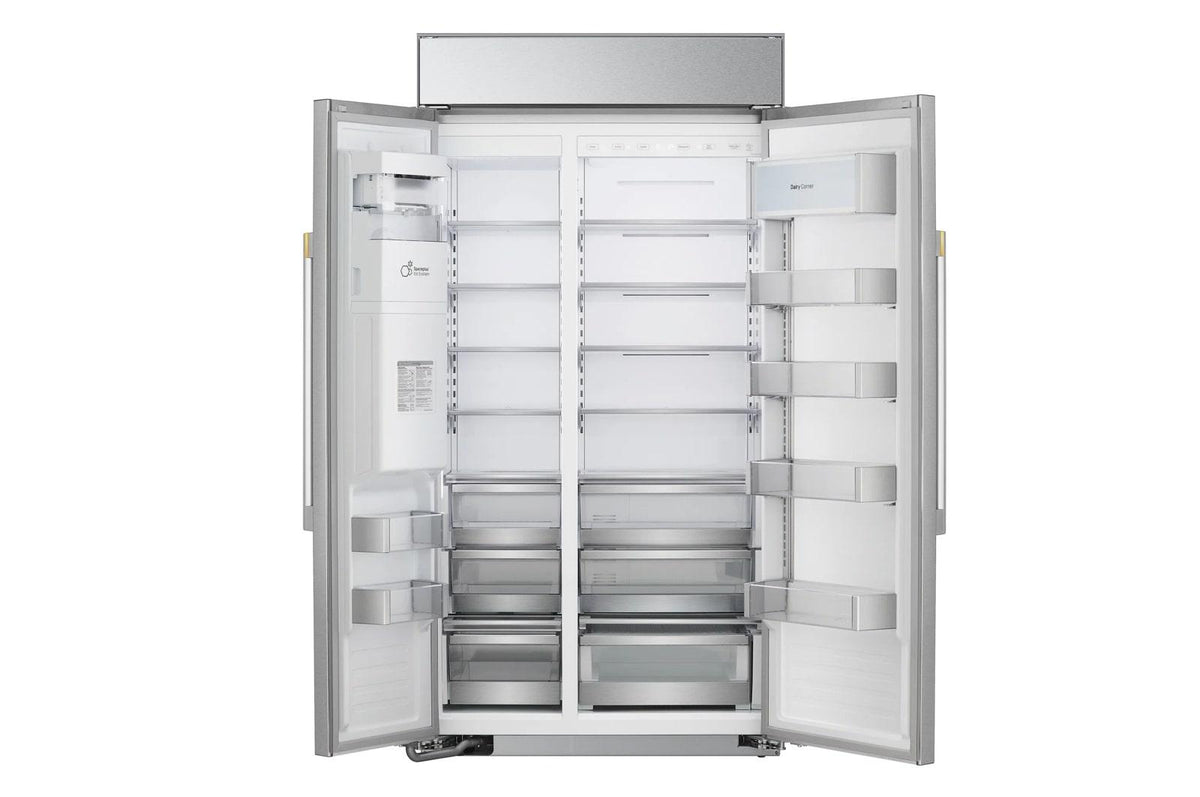 LG SIGNATURE 26 cu. ft. Smart Side-by-Side Built-In Refrigerator with Ice & Water Dispenser