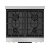30 Inch Professional Lp Range With Tilt Panel Touch Control In Stainless Steel/bronze  Gordon Ramsay Series