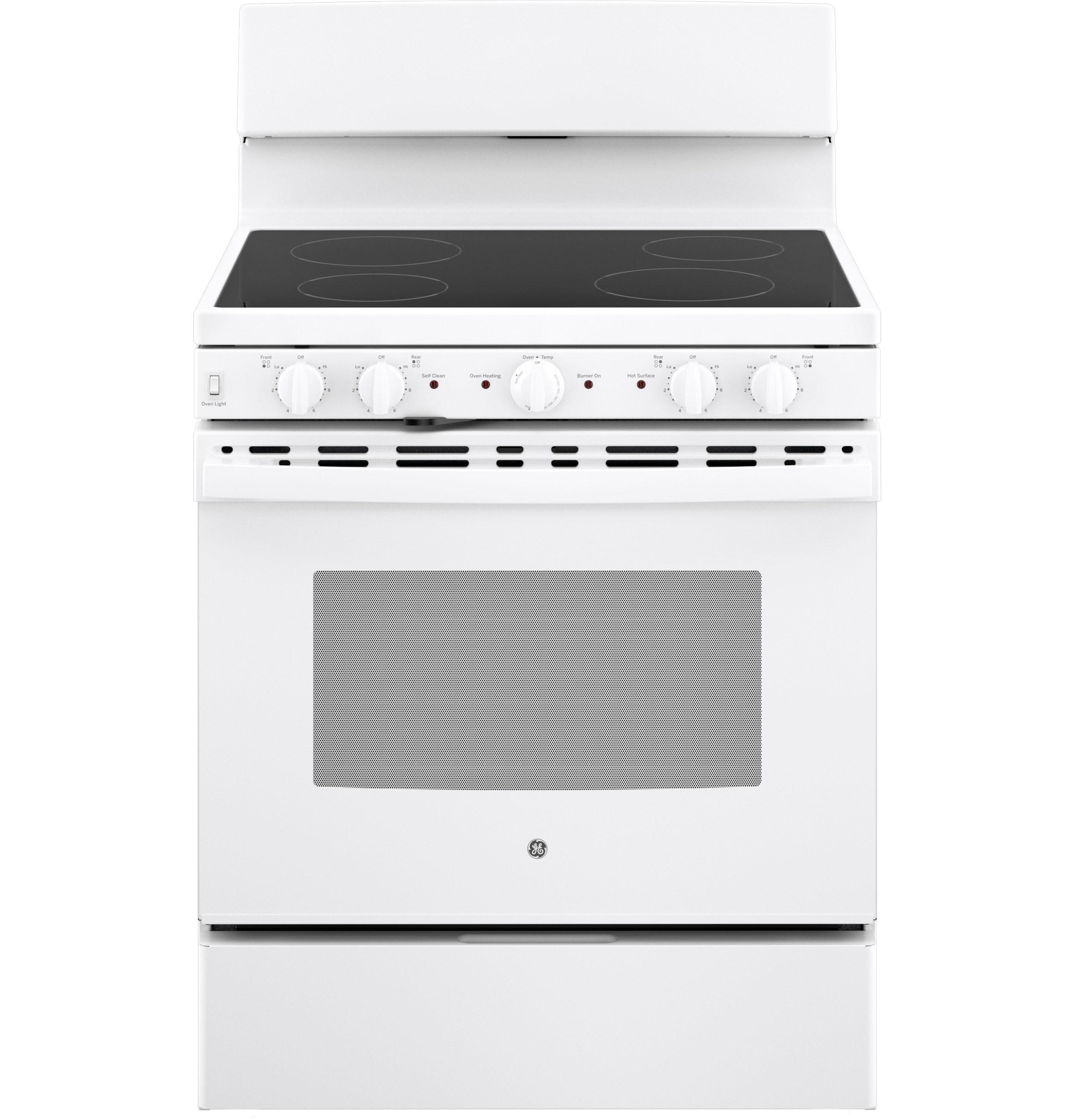 GE® ENERGY STAR® 30" Free-Standing Electric Radiant Smooth Cooktop Range