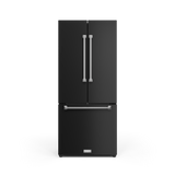 30 Inch 17.5 Cu Ft French Door Counter Depth Refrigerator With Ice Maker In Black/stainless Steel  Gordon Ramsay Series