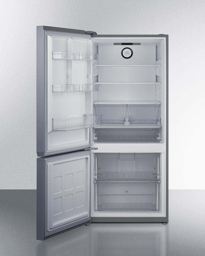 30" Wide Bottom-mount Refrigerator-freezer, Counter Depth