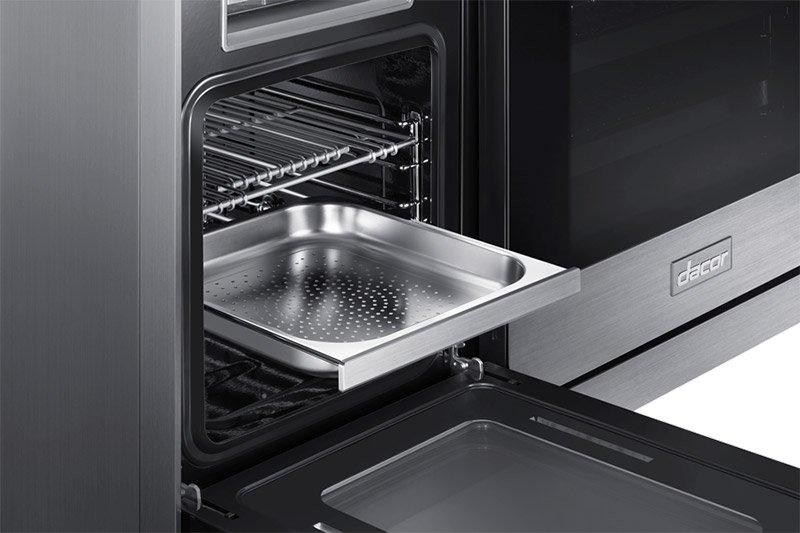 48" Pro Dual-Fuel Steam Range, Graphite Stainless Steel, Natural Gas/High Altitude