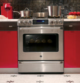 GE Cafe™ Series Slide-In Front Control Dual-Fuel Range with Baking Drawer