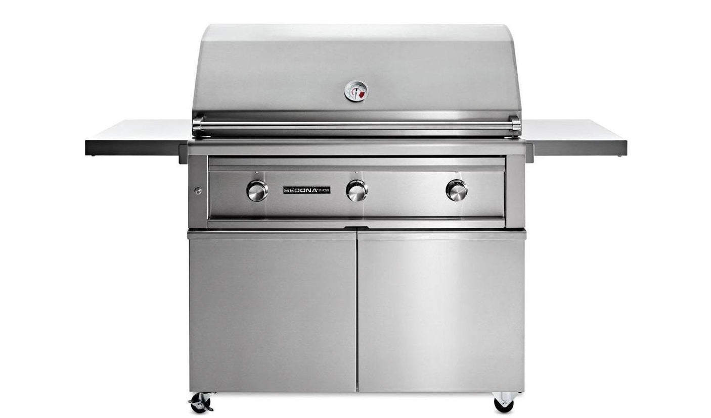 42" SEDONA FREESTANDING GRILL AND CART WITH 1 PROSEAR INFRARED BURNER AND 2 STAINLESS STEEL BURNERS (L701PSF)