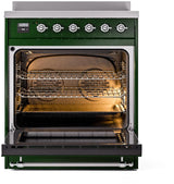 Nostalgie II 30 Inch Electric Freestanding Range in Emerald Green with Chrome Trim